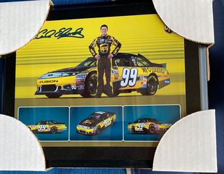 #99 NASCAR Carl Edwards Placque And Bobble head