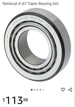 National A-67 Taper Bearing Set