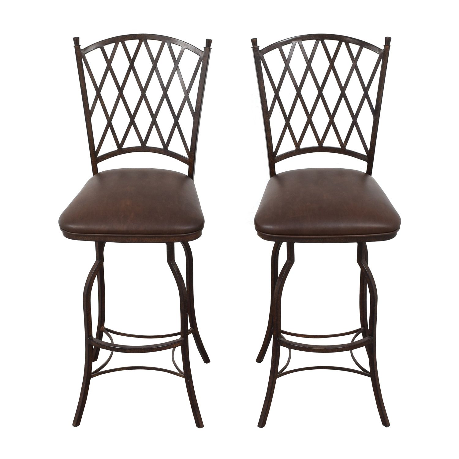 Pair Of Minson Swivel Bar Stools $75