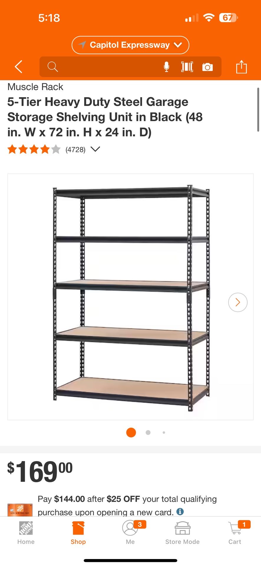 5 Tier Shelving (Muscle Rack)