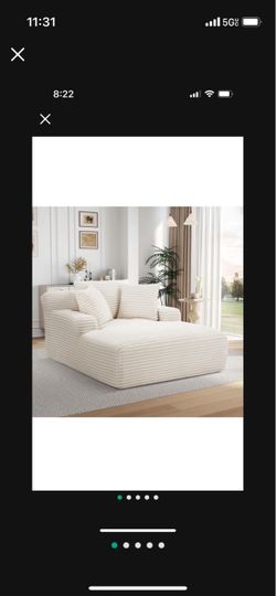 Oversized Chaise Lounge Chair $150