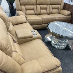 Reclining Stylish Couch And Loveseat!