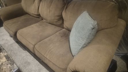 Brown Ashley Furniture Couch And Sofa