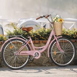 Pink beach bike