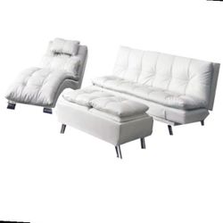 3pcs LIVING ROOM SET WHITE