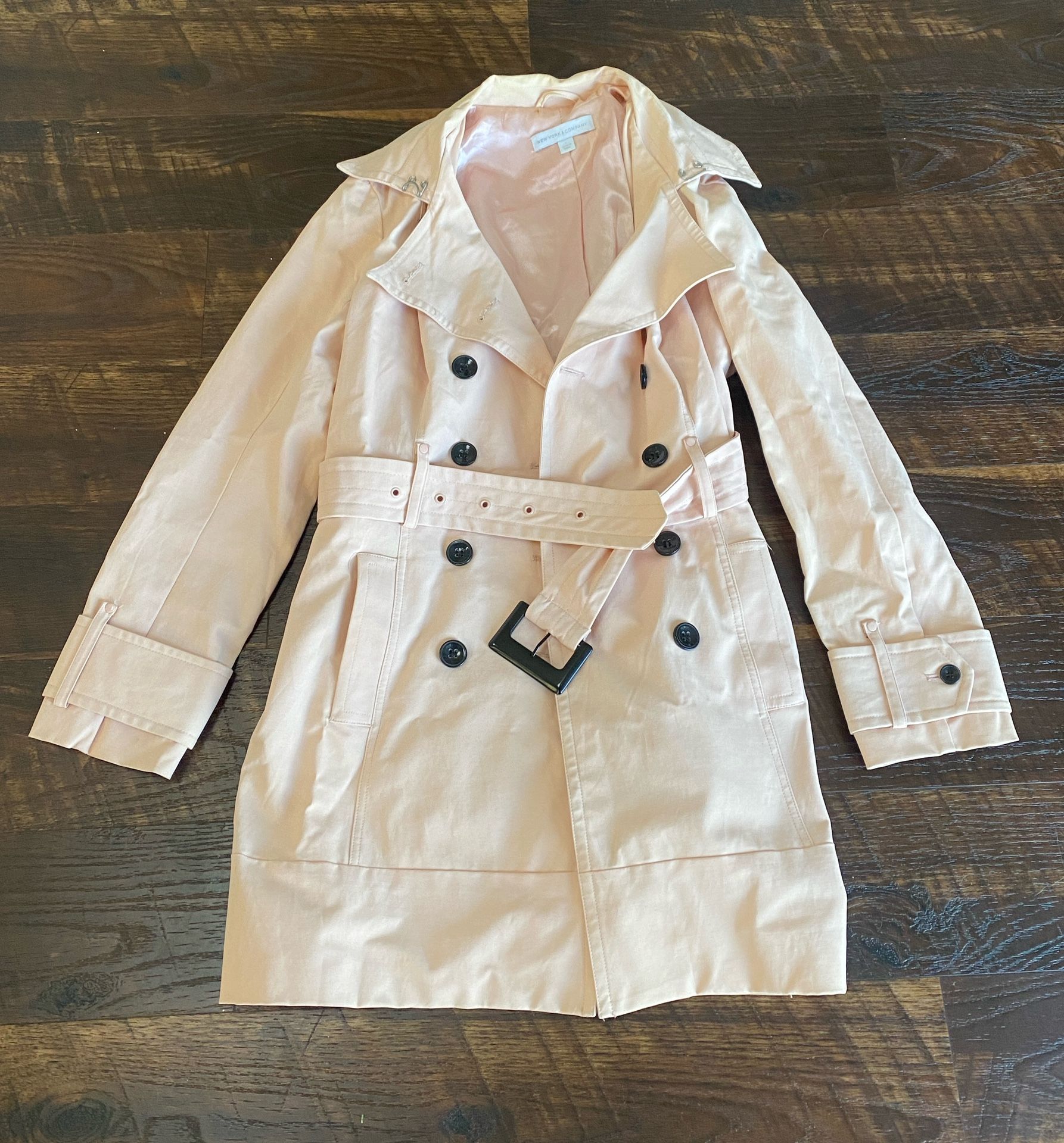 New York & Company Trench Rain Coat Jacket 