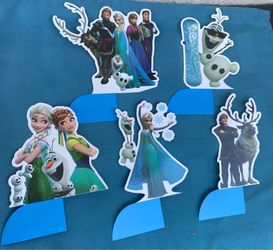 Frozen Birthday Party Honeycomb Decorations 9 pcs