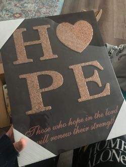 Hope wall decor