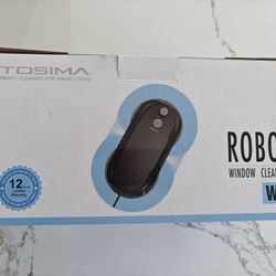 Tosima W5 Window Cleaning Robot, Dual Direction Auto-Spray Smart Window Cleaner with Triple Safety System, Smart Navigation, Remote Control, for All S