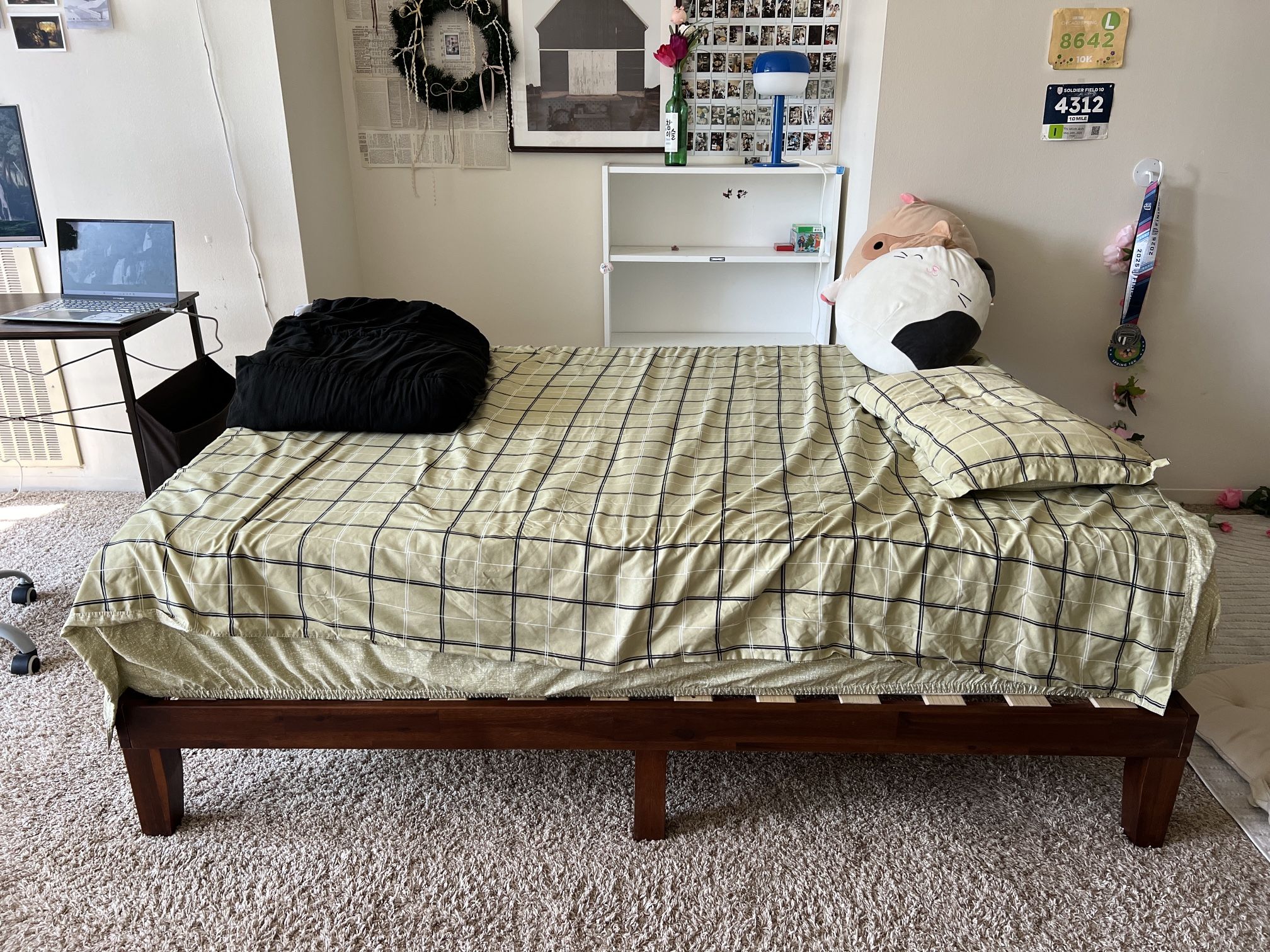12โ Wood Platform Bed Frame โ Full Size | $94