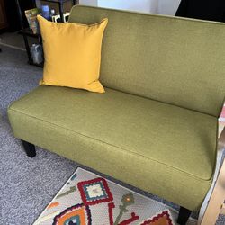 Small Loveseat Sofa Upholstered 