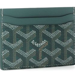 Green Goyard Card Holder
