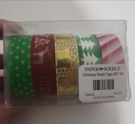 Paper Source (5) Christmas Washi Tapes BNIP