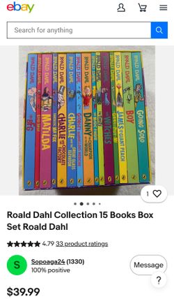 Roald Dahl Complete Collection Children 15 Books Set