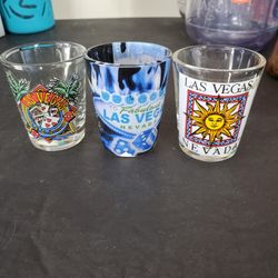 Vegas Shot Glasses X3