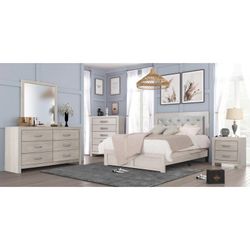 Queen Bedroom Bed Dresser Mirror Chest Nightstand King Available 