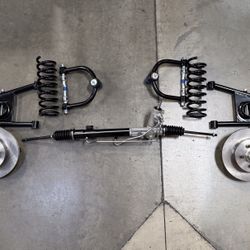 Mustang 2 Component Kit Power Rack 5x4.5 Drop Spindles 375 Coil Springs Control Arms