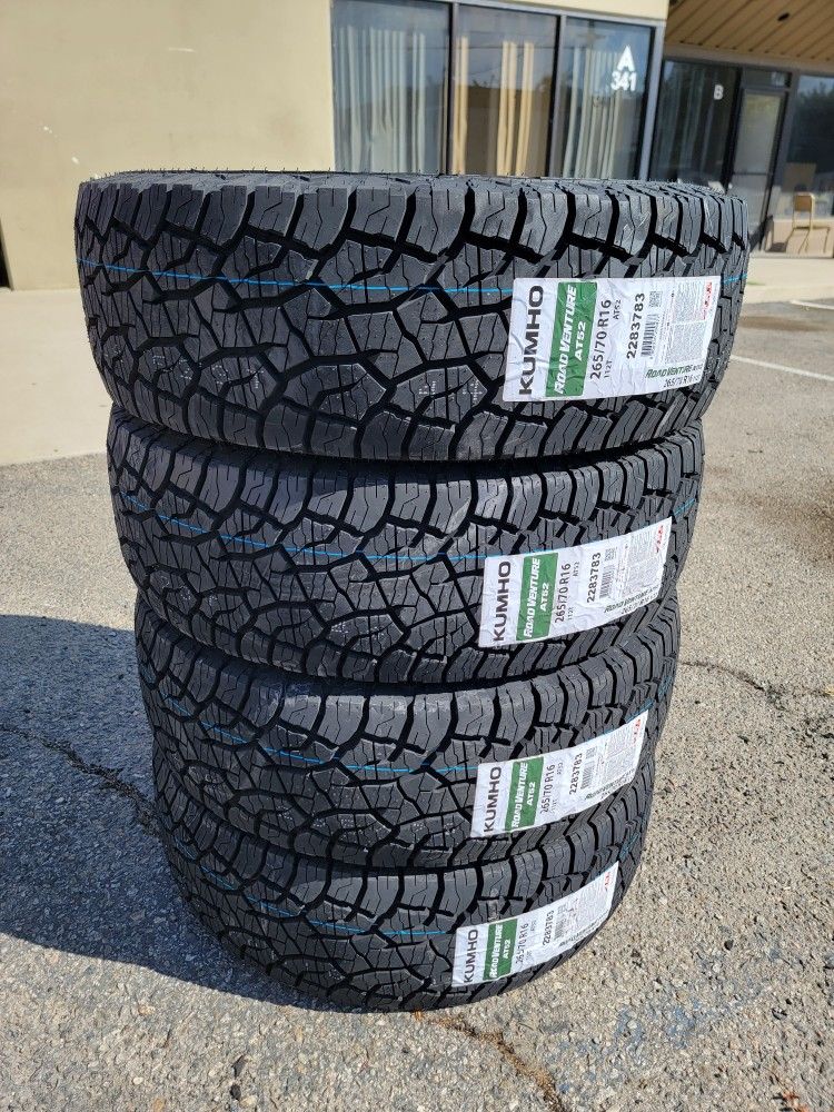 265 70 16 NEW TIRES TACOMA 4RUNNER TUNDRA SEQUOIA FRONTIER COLORADO CANYON SILVERADO SIERRA F150 RAM