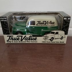True Value 1950 Ford Panel Van Bank In A Box   Located  Nw Bakersfield 