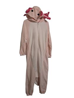S128) axolotl pajamas animal Halloween costume size small adult