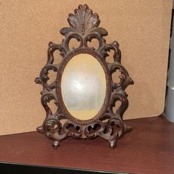  Vintage Cast Iron Picture Frame 