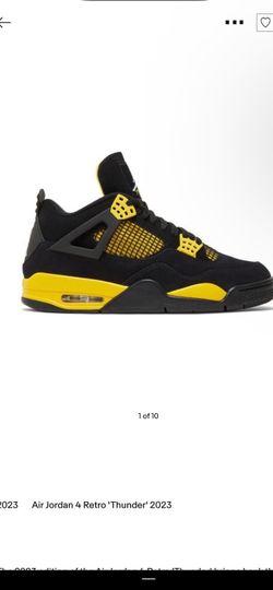 yellow thunder jordan 4s