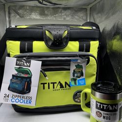 Titan by Arctic Zone Deep Freeze Cooler - Zipperless Hardbody Cooler - Deep Freeze Insulation, HardBody Liner, and SmartShelf