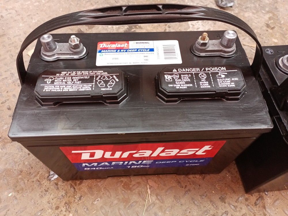 Duralast Batteries. RV Battery Marine Battery Size 27. Baterías Traila ...