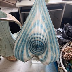 Murano Blown Glass Seashell 