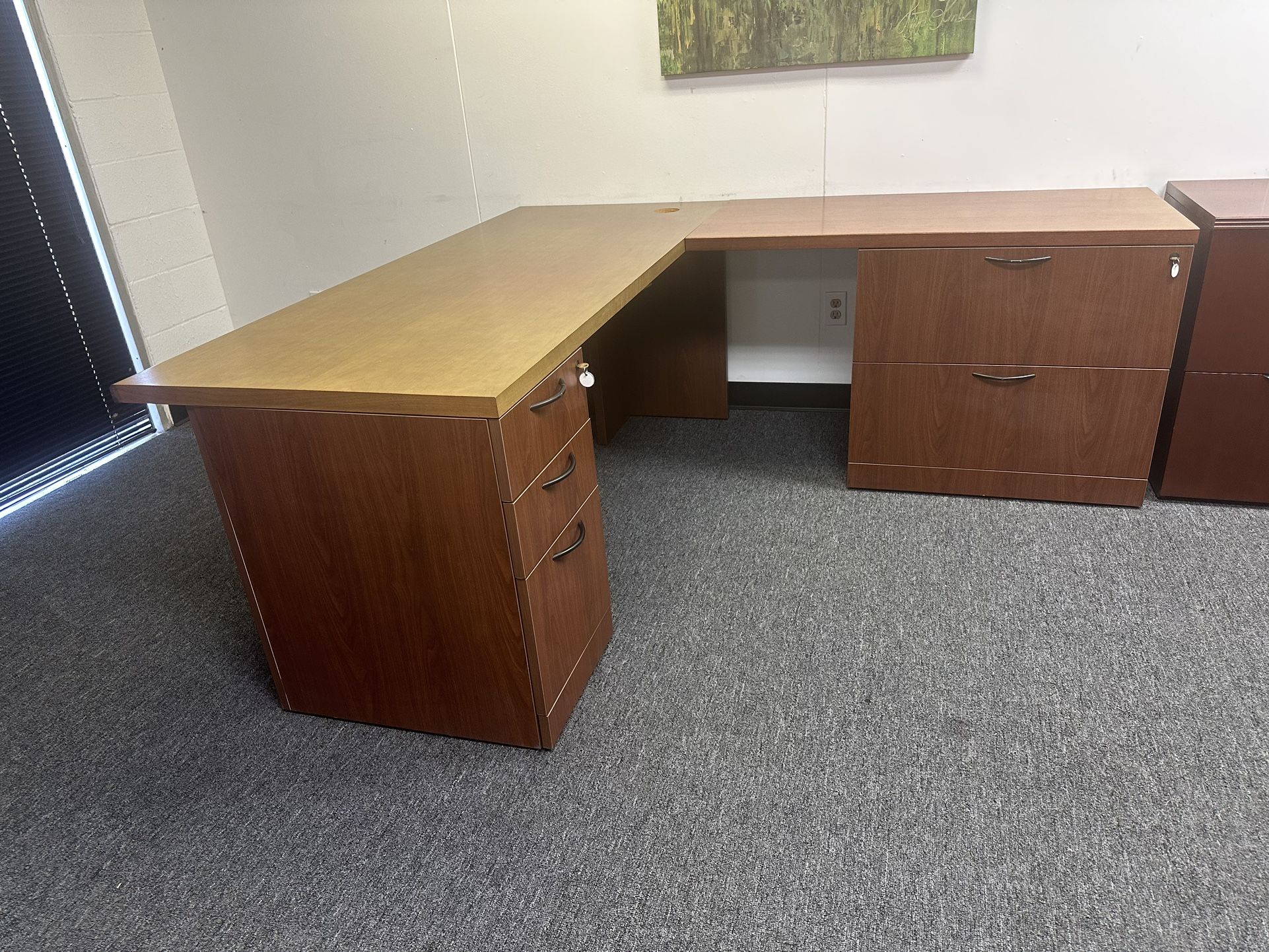 STEELCASE “DESK L-SHAPE DESK