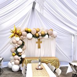 Baptism Balloon Garland