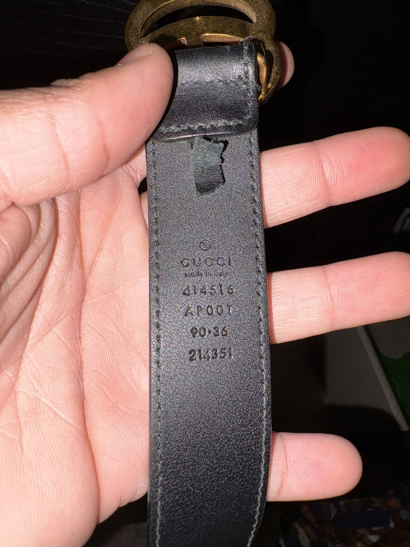 Back of Gucci belt (previous listing) Gucci Belt Authenticity Check: REAL vs FAKE Guide - Legit  main image 4