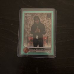 2023 Topps Malik Bowman Green Prizm
