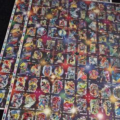 1992 Marvel Universe Uncut Sheet