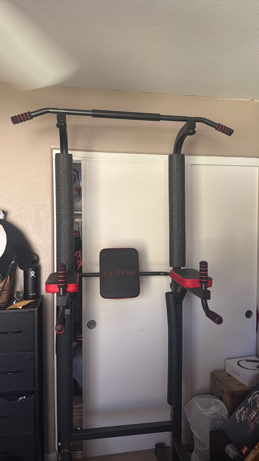Power Tower Dip Station Pull Up Bar - Home Gym Adjustable Multi-Function Fitness Equipment,400LBS