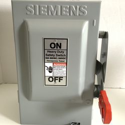 Siemens HNF361 30-Amp 3 Pole 600-volt 250VDC Non-Fused Heavy Duty Safety Switch