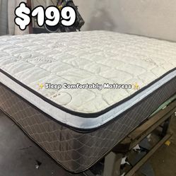 Mattress Pillow Top Queen Sizes New 🆕  In Plastic   Mattress only $199  🆕Mattress with box spring $260  Delivery $30🚚 All sizes available