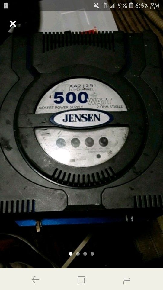 Jensen XA2125 2/1 Channel 500 Watt Car Amplifier