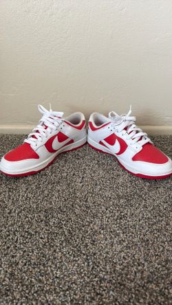 Nike Dunk Low University Red White Size 8