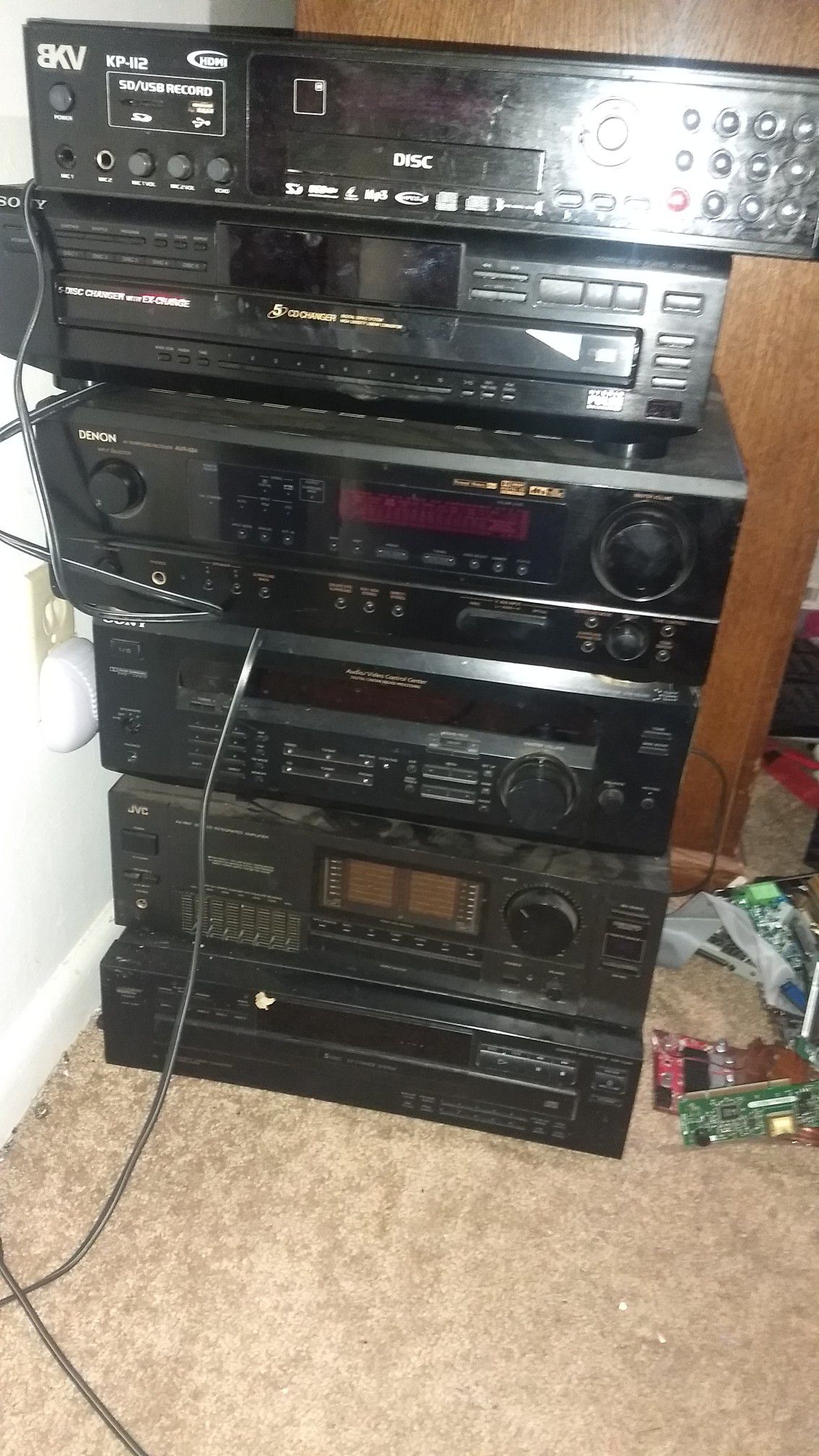 All kinds of radios cd players