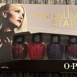 OPI Gwen Stefani Mini Holiday Stars 4 x 1/8 fl. oz. 2014 Holiday Collection NIB