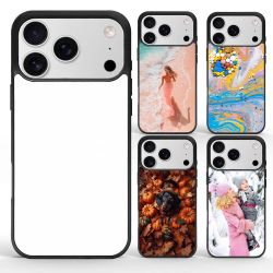 FOQENCCI Sublimation Blank Phone Case Compatible For IPhone 17 Pro Max/5 Pieces,Shockproof Soft TPU Printable Picture Heat Press Transfer DIY Customiz