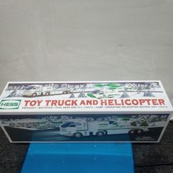 Hess Toy truck and helicopter 2006