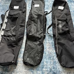 Burton /Ride snowboard Bags, And Burton Wheelie Gig 156 cm bag and snowboard gear for the family