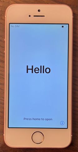 iPhone SE 1st Gen 64GB Rose Gold – 83% Battery – Reset