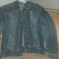 Vintage Men's Structure Denim Truckers Jacket L 