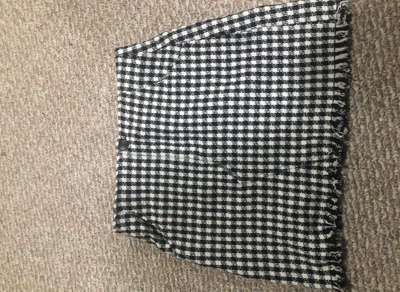 Zara Back And White Skirt