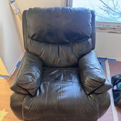 Recliner- Brown Leather