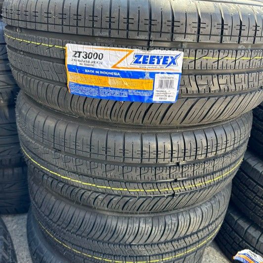 New Tire 215/60R16 Zeetex ZT3000 A/S 99H Set Of 4 Tires Free Mount
