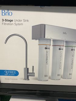 Brio 3 Stage filter System (Under Sink) BRAND New